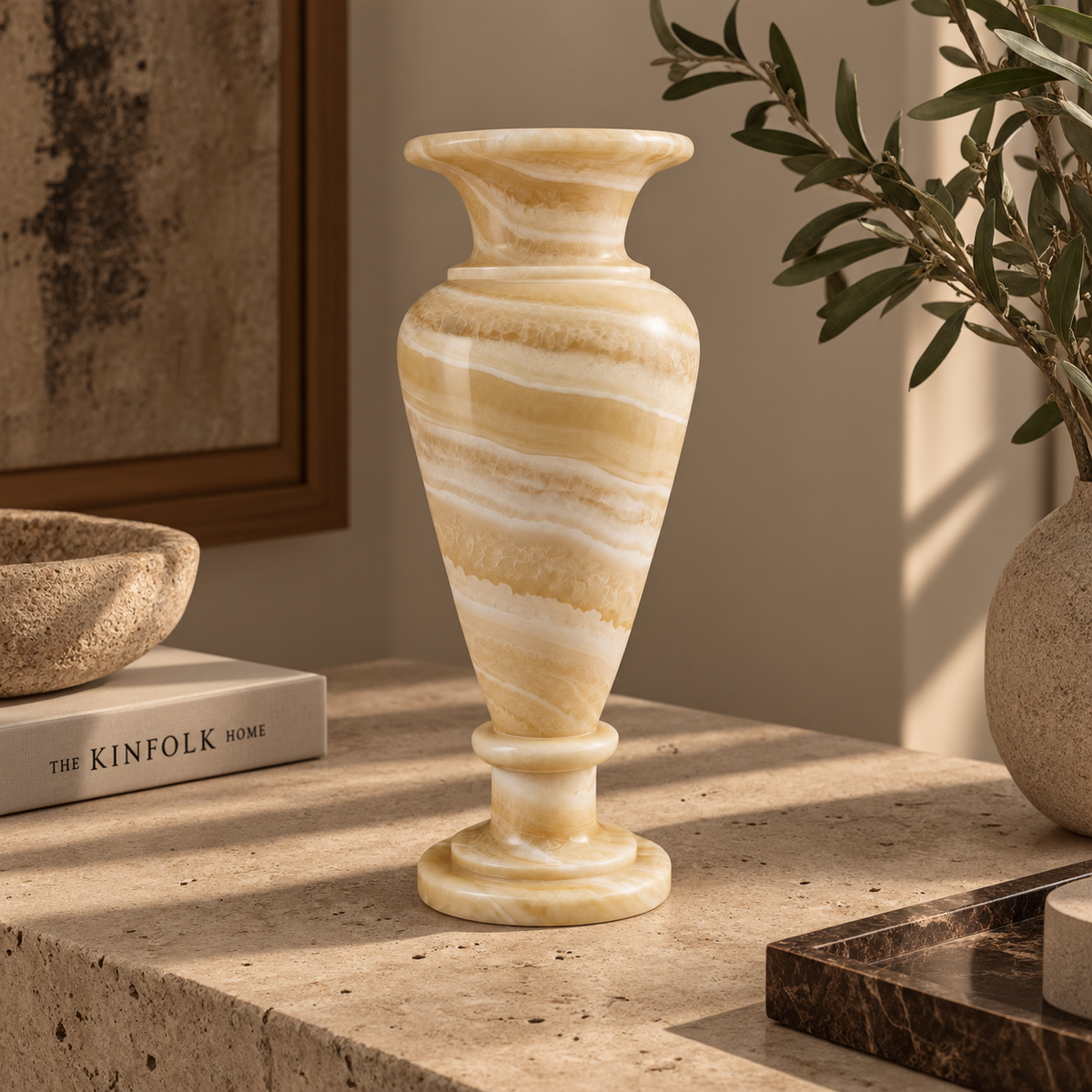 Amber Luminary Vase