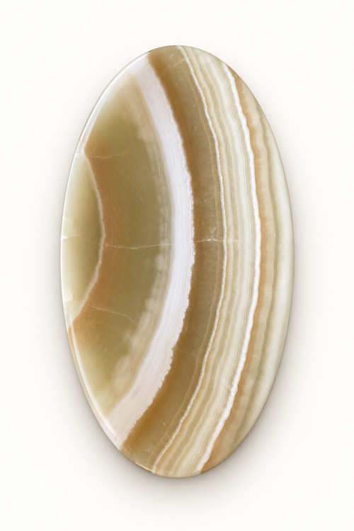 Alabaster Dune Oval Tray